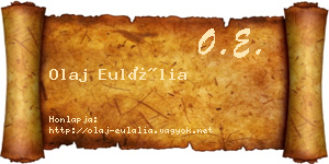 Olaj Eulália névjegykártya